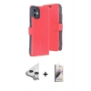 MARSİLYAN™- iPhone 11 Kılıf Siluet Işık Serisi - Siyah Bilvis 3D Mat Cam Ekran Koruyucu + Raze Metal Kamera Lens - GS
