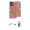 MARSİLYAN™- iPhone 11 Kılıf Siluet Işık Serisi - Siyah Bilvis 3D Mat Cam Ekran Koruyucu + Renkli Kamera Lens Koruma Cam - SI