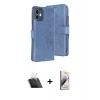 MARSİLYAN™- iPhone 11 Kılıf Siluet Işık Serisi - Siyah Bilvis 3D Mat Cam Ekran Koruyucu + Kamera Lens Koruma Cam - SF