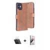 MARSİLYAN™- iPhone 11 Kılıf Siluet Işık Serisi - Siyah Bilvis 3D Mat Cam Ekran Koruyucu + Kamera Lens Koruma Cam - SF