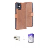 MARSİLYAN™- iPhone 11 Kılıf Siluet Işık Serisi - Siyah Bilvis 5in1 3D Magic Cam Ekran Koruyucu + Gold Pers Alüminyum Kamera Lens