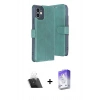 MARSİLYAN™- iPhone 11 Kılıf Siluet Işık Serisi - Siyah Bilvis 5in1 3D Magic Cam Ekran Koruyucu + Kamera Lens Koruma Cam - SF