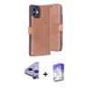 MARSİLYAN™- iPhone 11 Kılıf Siluet Işık Serisi - Siyah Bilvis 5in1 3D Magic Cam Ekran Koruyucu + Raze Metal Kamera Lens - MR