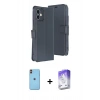 MARSİLYAN™- iPhone 11 Kılıf Siluet Işık Serisi - Siyah Bilvis 5in1 3D Magic Cam Ekran Koruyucu + Neon Fosforlu Kamera Lens - TU