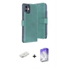 MARSİLYAN™- iPhone 11 Kılıf Siluet Işık Serisi - Siyah Bilvis 5in1 3D Magic Cam Ekran Koruyucu + Renkli Kamera Lens Koruma Cam - PE