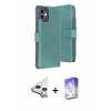 MARSİLYAN™- iPhone 11 Kılıf Siluet Işık Serisi - Siyah Bilvis 5in1 3D Magic Cam Ekran Koruyucu + Raze Metal Kamera Lens - GS