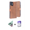 MARSİLYAN™- iPhone 11 Kılıf Siluet Işık Serisi - Siyah Bilvis 5in1 3D Magic Cam Ekran Koruyucu + Raze Metal Kamera Lens - KI