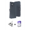 MARSİLYAN™- iPhone 11 Kılıf Siluet Işık Serisi - Siyah Bilvis 5in1 3D Magic Cam Ekran Koruyucu + Raze Metal Kamera Lens - GS