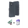 MARSİLYAN™- iPhone 11 Kılıf Siluet Işık Serisi - Siyah Bilvis 5in1 3D Magic Cam Ekran Koruyucu + Raze Metal Kamera Lens - KI