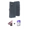 MARSİLYAN™- iPhone 11 Kılıf Siluet Işık Serisi - Siyah Bilvis 5in1 3D Magic Cam Ekran Koruyucu + Siyah Raze Metal Kamera Lens