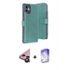 MARSİLYAN™- iPhone 11 Kılıf Siluet Işık Serisi - Siyah Bilvis 5in1 3D Magic Cam Ekran Koruyucu + Siyah Raze Metal Kamera Lens