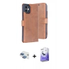 MARSİLYAN™- iPhone 11 Kılıf Siluet Işık Serisi - Siyah Bilvis 5in1 5D Magic Hayalet Cam Ekran Koruyucu + Pers Alüminyum Kamera Lens - GI