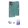 MARSİLYAN™- iPhone 11 Kılıf Siluet Işık Serisi - Siyah Bilvis 5in1 5D Magic Hayalet Cam Ekran Koruyucu + Pers Alüminyum Kamera Lens - GI