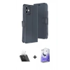 MARSİLYAN™- iPhone 11 Kılıf Siluet Işık Serisi - Siyah Bilvis 5in1 5D Magic Hayalet Cam Ekran Koruyucu + Kamera Lens Koruma Cam - SF