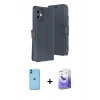 MARSİLYAN™- iPhone 11 Kılıf Siluet Işık Serisi - Siyah Bilvis 5in1 5D Magic Hayalet Cam Ekran Koruyucu + Neon Fosforlu Kamera Lens - MI