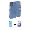 MARSİLYAN™- iPhone 11 Kılıf Siluet Işık Serisi - Siyah Bilvis 5in1 5D Magic Hayalet Cam Ekran Koruyucu + Neon Fosforlu Kamera Lens - TU