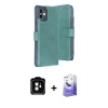 MARSİLYAN™- iPhone 11 Kılıf Siluet Işık Serisi - Siyah Bilvis 5in1 5D Magic Hayalet Cam Ekran Koruyucu + PVD Metal Kamera Lens - TU