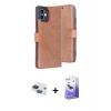 MARSİLYAN™- iPhone 11 Kılıf Siluet Işık Serisi - Siyah Bilvis 5in1 5D Magic Hayalet Cam Ekran Koruyucu + Pers Alüminyum Kamera Lens - LT