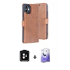 MARSİLYAN™- iPhone 11 Kılıf Siluet Işık Serisi - Siyah Bilvis 5in1 5D Magic Hayalet Cam Ekran Koruyucu + PVD Metal Kamera Lens - TU