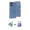 MARSİLYAN™- iPhone 11 Kılıf Siluet Işık Serisi - Siyah Bilvis 5in1 5D Magic Hayalet Cam Ekran Koruyucu + Raze Metal Kamera Lens - MI