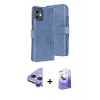 MARSİLYAN™- iPhone 11 Kılıf Siluet Işık Serisi - Siyah Bilvis 5in1 5D Magic Hayalet Cam Ekran Koruyucu + Raze Metal Kamera Lens - MR