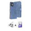 MARSİLYAN™- iPhone 11 Kılıf Siluet Işık Serisi - Siyah Bilvis 5in1 5D Magic Hayalet Cam Ekran Koruyucu + Raze Metal Kamera Lens - GS