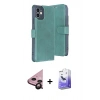 MARSİLYAN™- iPhone 11 Kılıf Siluet Işık Serisi - Siyah Bilvis 5in1 5D Magic Hayalet Cam Ekran Koruyucu + Raze Metal Kamera Lens - SH