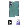 MARSİLYAN™- iPhone 11 Kılıf Siluet Işık Serisi - Siyah Bilvis 5in1 5D Magic Hayalet Cam Ekran Koruyucu + PVD Metal Kamera Lens - YL