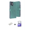 MARSİLYAN™- iPhone 11 Kılıf Siluet Işık Serisi - Siyah Bilvis 5in1 5D Magic Hayalet Cam Ekran Koruyucu + Renkli Kamera Lens Koruma Cam - YL