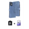 MARSİLYAN™- iPhone 11 Kılıf Siluet Işık Serisi - Siyah Bilvis 5in1 5D Magic Hayalet Cam Ekran Koruyucu + PVD Metal Kamera Lens - YL