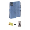 MARSİLYAN™- iPhone 11 Kılıf Siluet Işık Serisi - Siyah Bilvis Hayalet Cam Ekran Koruyucu + Rainbow Kamera Lens Koruma Cam - KI