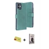 MARSİLYAN™- iPhone 11 Kılıf Siluet Işık Serisi - Siyah Bilvis Hayalet Cam Ekran Koruyucu + Rainbow Kamera Lens Koruma Cam - KI