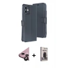MARSİLYAN™- iPhone 11 Kılıf Siluet Işık Serisi - Siyah Bilvis Hayalet Cam Ekran Koruyucu + Raze Metal Kamera Lens - SH