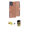 MARSİLYAN™- iPhone 11 Kılıf Siluet Işık Serisi - Siyah Buffer Cam Ekran Koruyucu + Rainbow Kamera Lens Koruma Cam - KI
