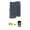 MARSİLYAN™- iPhone 11 Kılıf Siluet Işık Serisi - Siyah Buffer Cam Ekran Koruyucu + Rainbow Kamera Lens Koruma Cam - KI