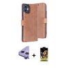 MARSİLYAN™- iPhone 11 Kılıf Siluet Işık Serisi - Siyah Buffer Cam Ekran Koruyucu + Raze Metal Kamera Lens - MR
