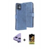 MARSİLYAN™- iPhone 11 Kılıf Siluet Işık Serisi - Siyah Buffer Cam Ekran Koruyucu + Raze Metal Kamera Lens - MR