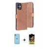 MARSİLYAN™- iPhone 11 Kılıf Siluet Işık Serisi - Siyah Buffer Cam Ekran Koruyucu + Neon Fosforlu Kamera Lens - YL