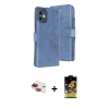 MARSİLYAN™- iPhone 11 Kılıf Siluet Işık Serisi - Siyah Buffer Cam Ekran Koruyucu + Pers Alüminyum Kamera Lens - KI