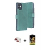 MARSİLYAN™- iPhone 11 Kılıf Siluet Işık Serisi - Siyah Buffer Cam Ekran Koruyucu + Pers Alüminyum Kamera Lens - KI