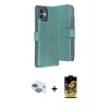 MARSİLYAN™- iPhone 11 Kılıf Siluet Işık Serisi - Siyah Buffer Cam Ekran Koruyucu + Pers Alüminyum Kamera Lens - GI