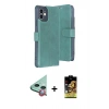 MARSİLYAN™- iPhone 11 Kılıf Siluet Işık Serisi - Siyah Buffer Cam Ekran Koruyucu + Raze Metal Kamera Lens - KI