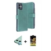 MARSİLYAN™- iPhone 11 Kılıf Siluet Işık Serisi - Siyah Buffer Cam Ekran Koruyucu + Raze Metal Kamera Lens - MI