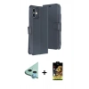MARSİLYAN™- iPhone 11 Kılıf Siluet Işık Serisi - Siyah Buffer Cam Ekran Koruyucu + Raze Metal Kamera Lens - MI