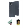 MARSİLYAN™- iPhone 11 Kılıf Siluet Işık Serisi - Siyah Buffer Cam Ekran Koruyucu + Raze Metal Kamera Lens - KI