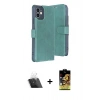 MARSİLYAN™- iPhone 11 Kılıf Siluet Işık Serisi - Siyah Buffer Cam Ekran Koruyucu + Kamera Lens Koruma Cam - SF