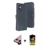 MARSİLYAN™- iPhone 11 Kılıf Siluet Işık Serisi - Siyah Buffer Cam Ekran Koruyucu + Raze Metal Kamera Lens - SH