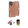 MARSİLYAN™- iPhone 11 Kılıf Siluet Işık Serisi - Siyah Buffer Cam Ekran Koruyucu + Raze Metal Kamera Lens - SH