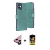 MARSİLYAN™- iPhone 11 Kılıf Siluet Işık Serisi - Siyah Buffer Cam Ekran Koruyucu + Raze Metal Kamera Lens - SH