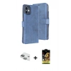 MARSİLYAN™- iPhone 11 Kılıf Siluet Işık Serisi - Siyah Buffer Cam Ekran Koruyucu + Pers Alüminyum Kamera Lens - YL
